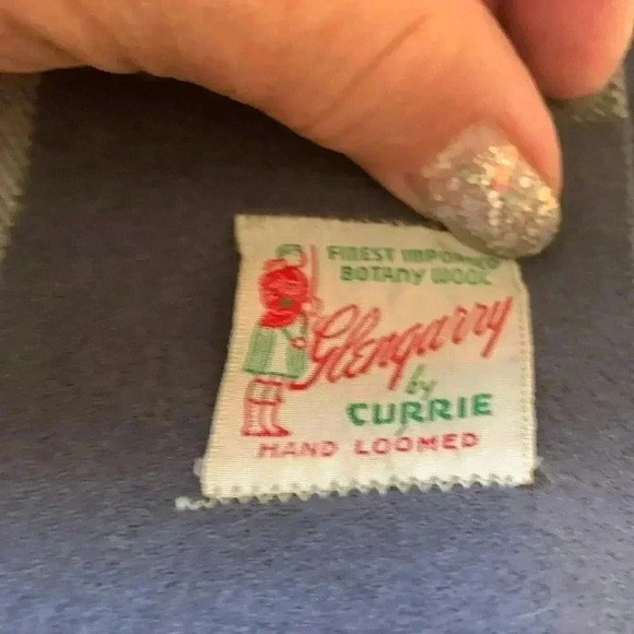 Vintage 1940’s Glengarry Merino Wool Scarf Hand-loomed 44”. by 10 3/4” - Picture 3 of 5